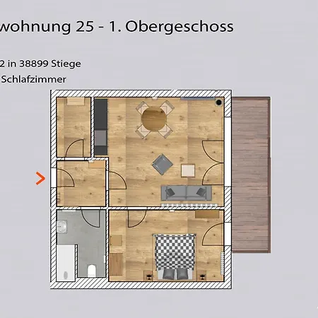 شقة Auszeit-im-harz Haus 5 25 *